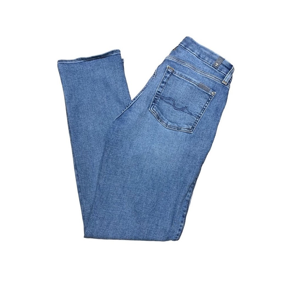 7 For All Mankind Kimmie Straight Medium Wash Jeans Size 29